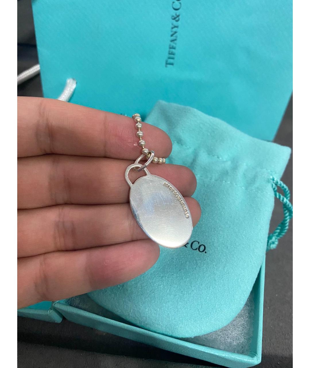 TIFFANY&CO Серебряное серебряное колье, фото 5