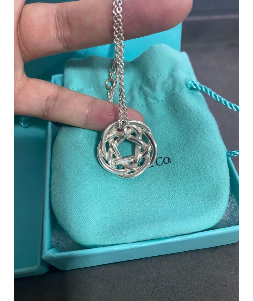 TIFFANY&CO Серебряное серебряное колье, фото 5