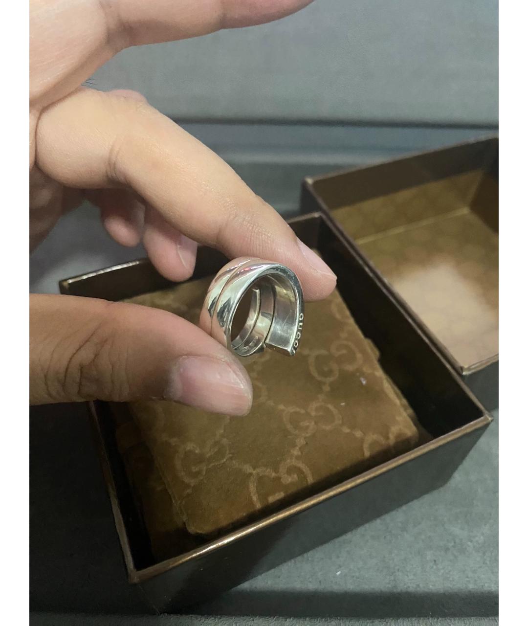 GUCCI Серебряное серебряное кольцо, фото 5
