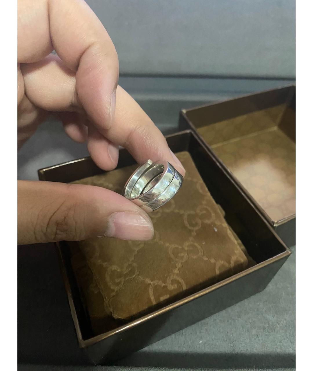 GUCCI Серебряное серебряное кольцо, фото 4