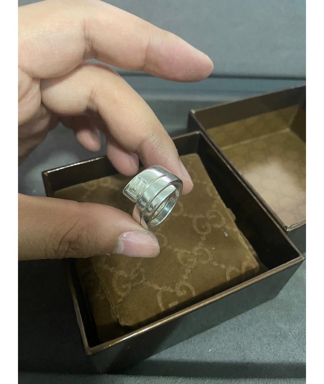 GUCCI Серебряное серебряное кольцо, фото 3
