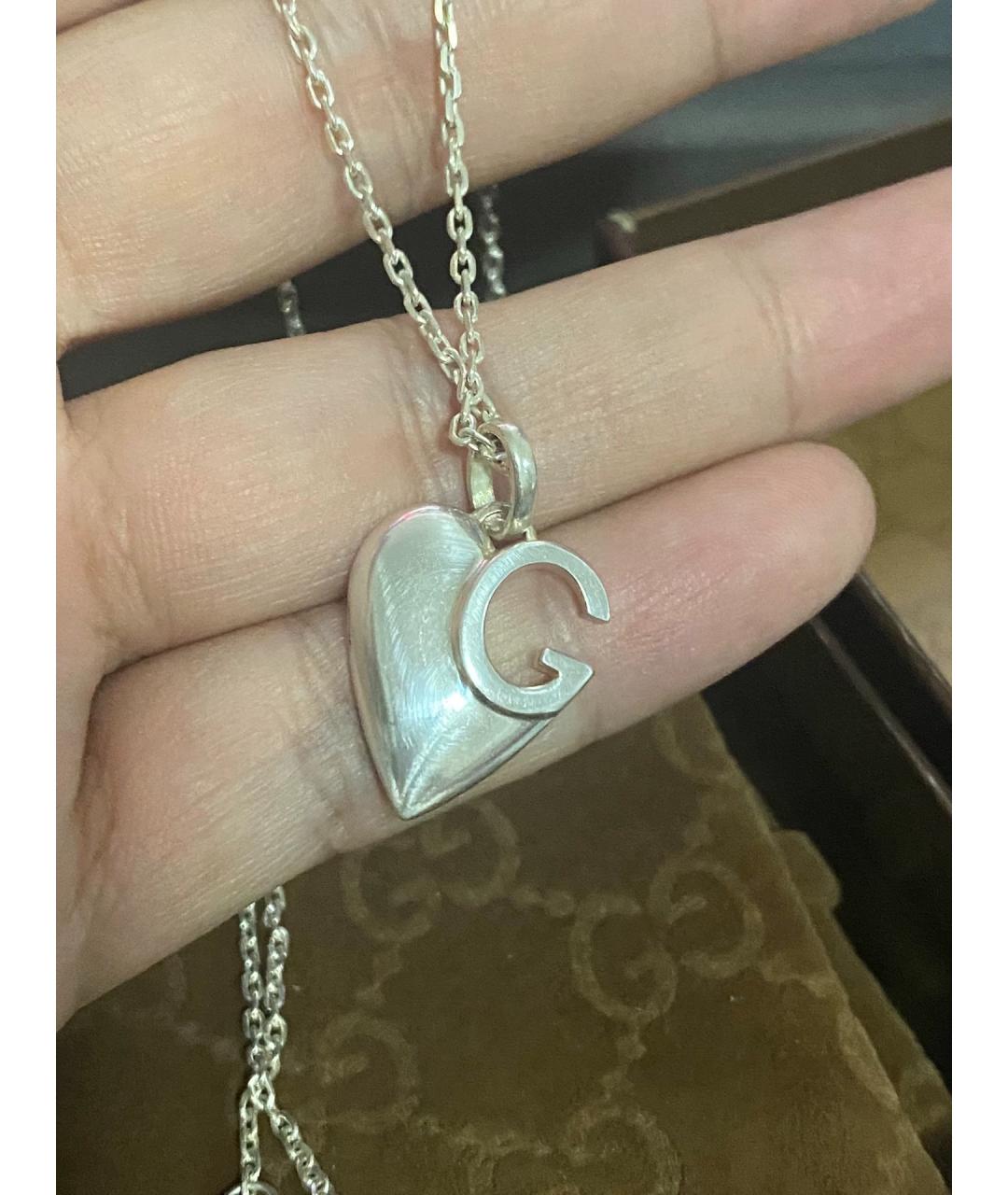 GUCCI Серебряная серебряная подвеска, фото 6