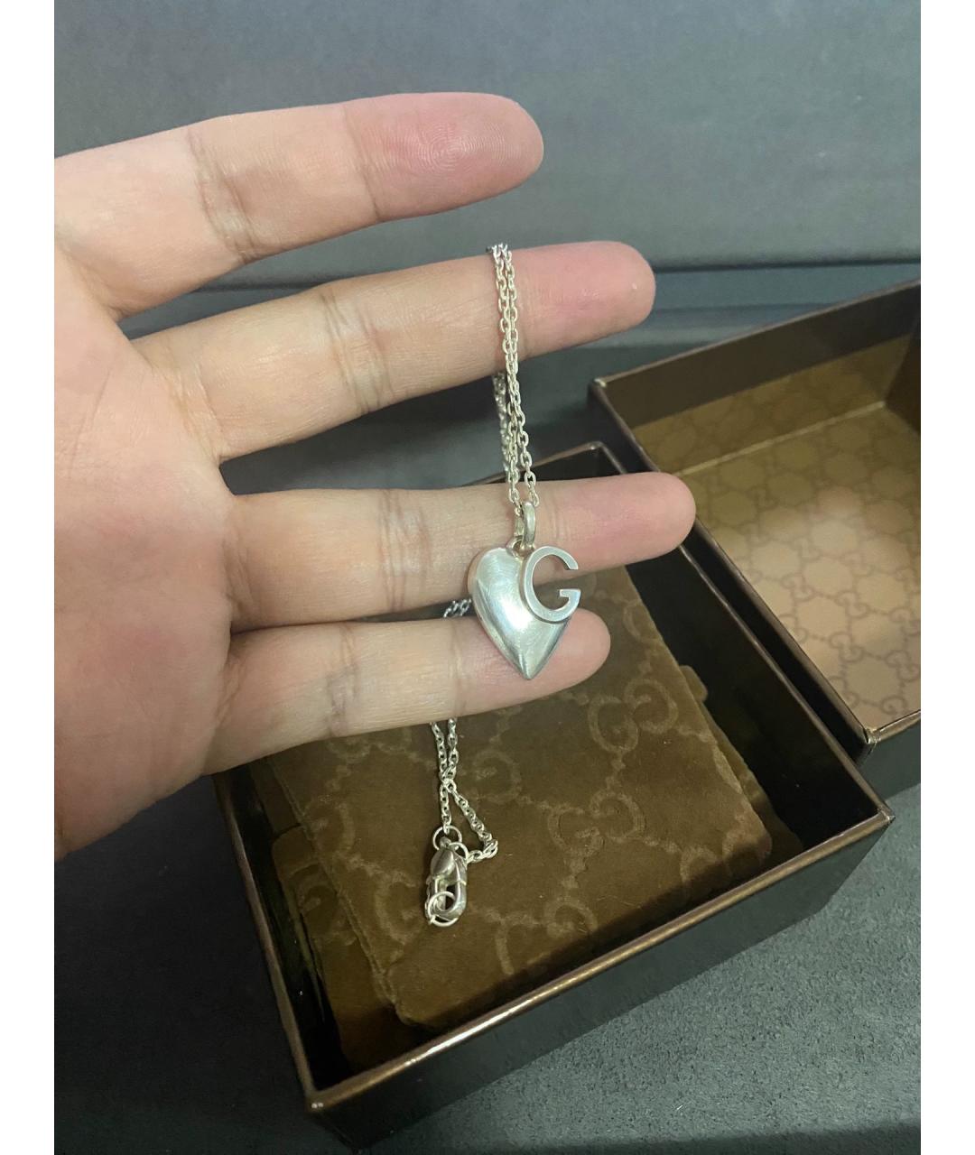 GUCCI Серебряная серебряная подвеска, фото 3