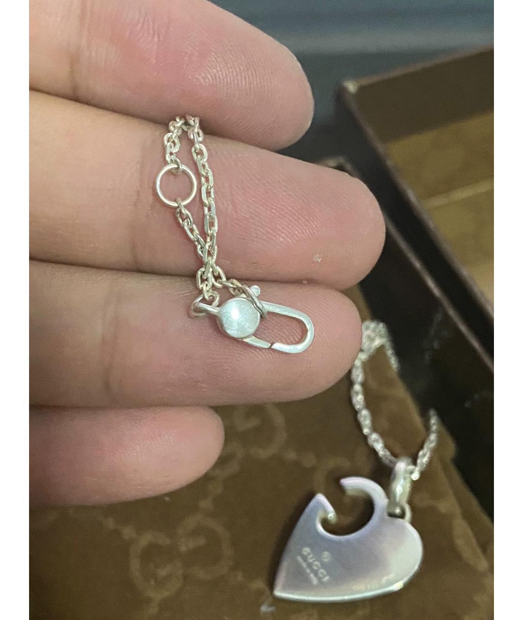 GUCCI Серебряная серебряная подвеска, фото 7