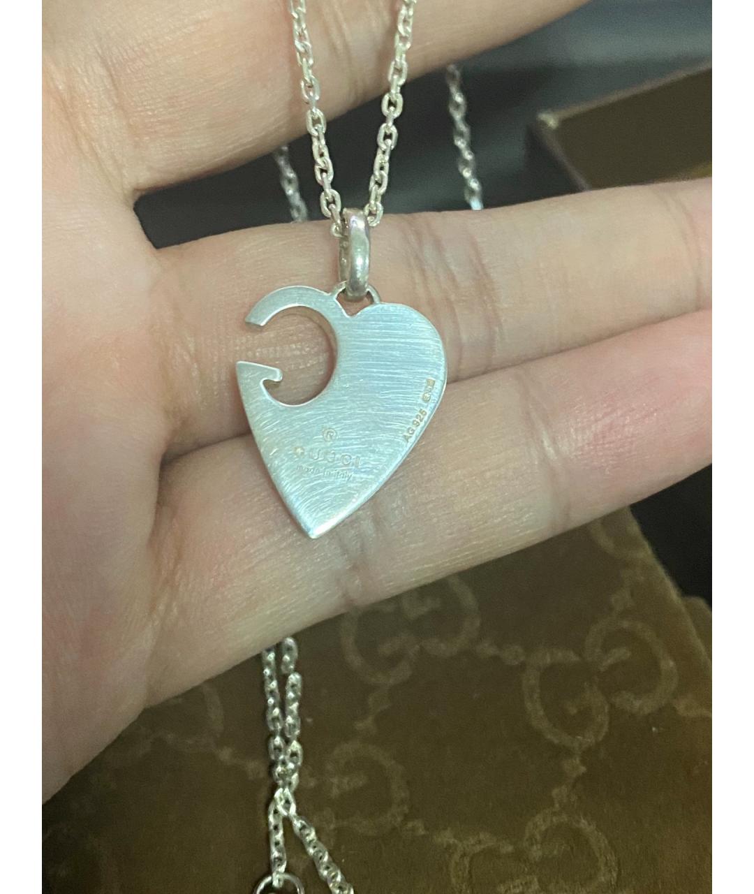 GUCCI Серебряная серебряная подвеска, фото 4