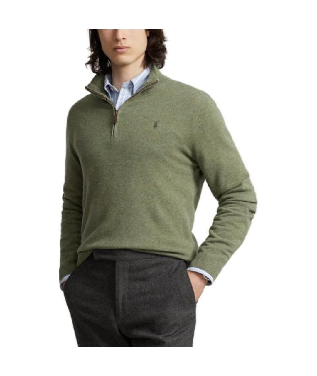 POLO RALPH LAUREN Зеленый джемпер / свитер, фото 4