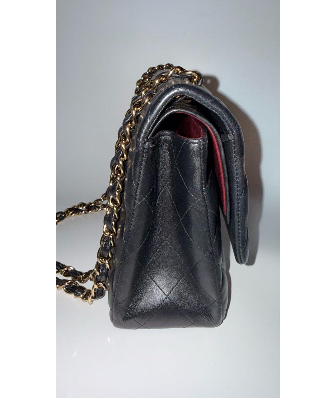 CHANEL Черная кожаная сумка через плечо, фото 4