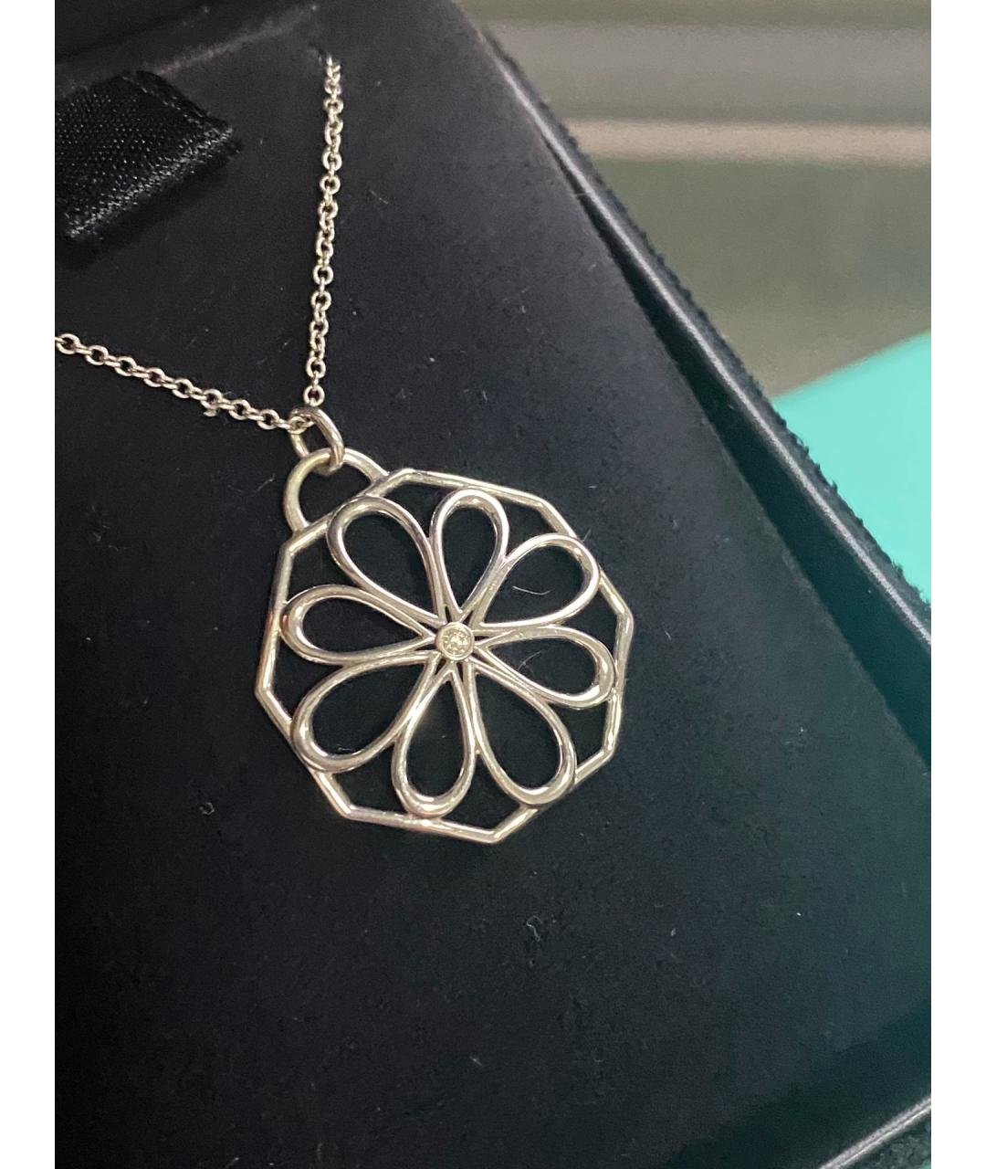 TIFFANY&CO Серебряное платиновое колье, фото 3