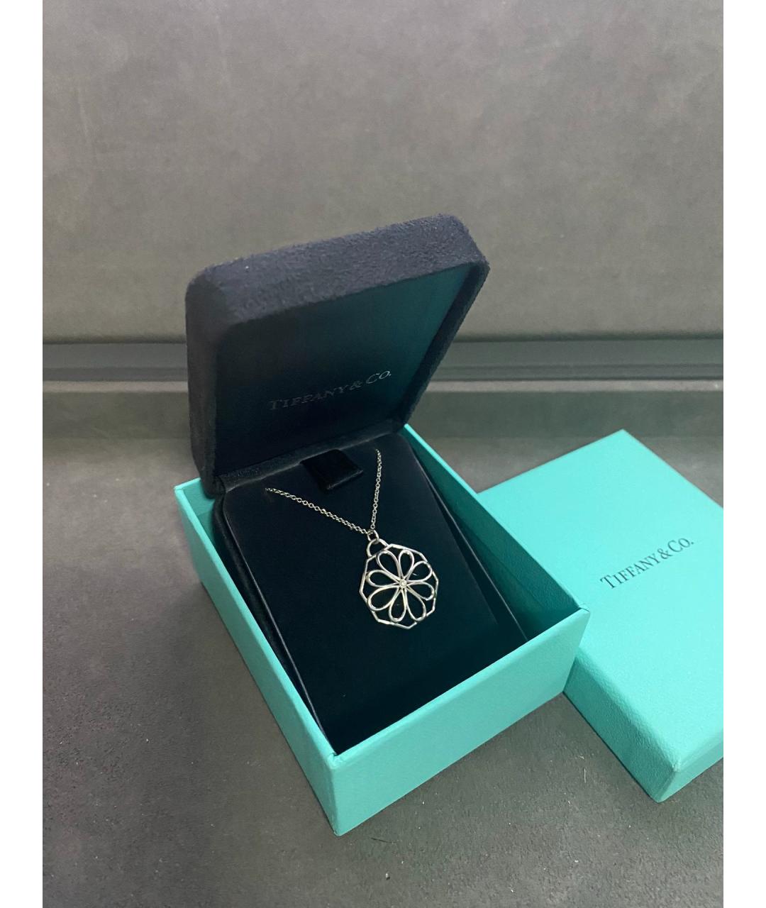 TIFFANY&CO Серебряное платиновое колье, фото 2