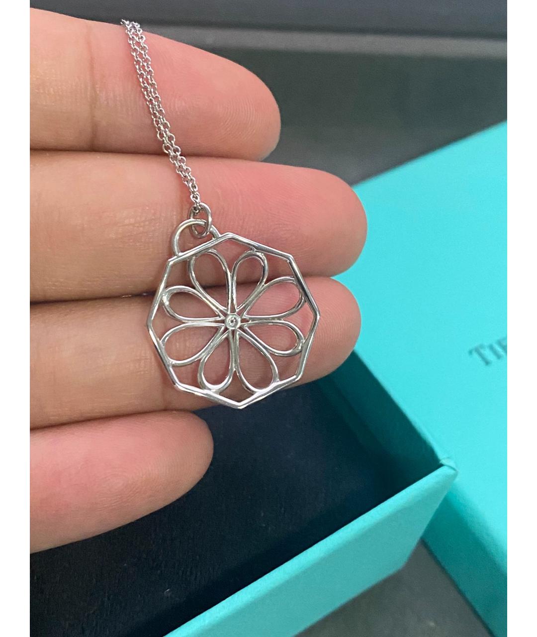 TIFFANY&CO Серебряное платиновое колье, фото 5