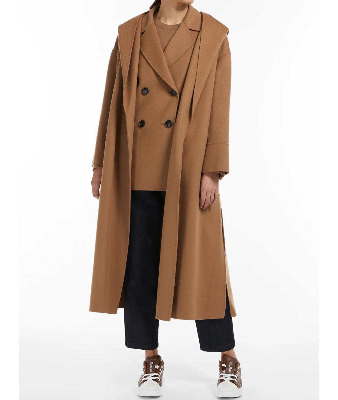 'S MAX MARA Темно-синие хлопко-эластановые прямые джинсы, фото 4