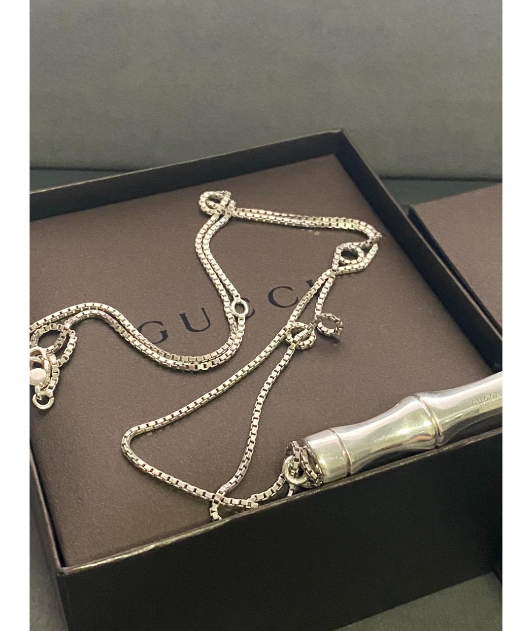 GUCCI Серебряная серебряная подвеска, фото 3