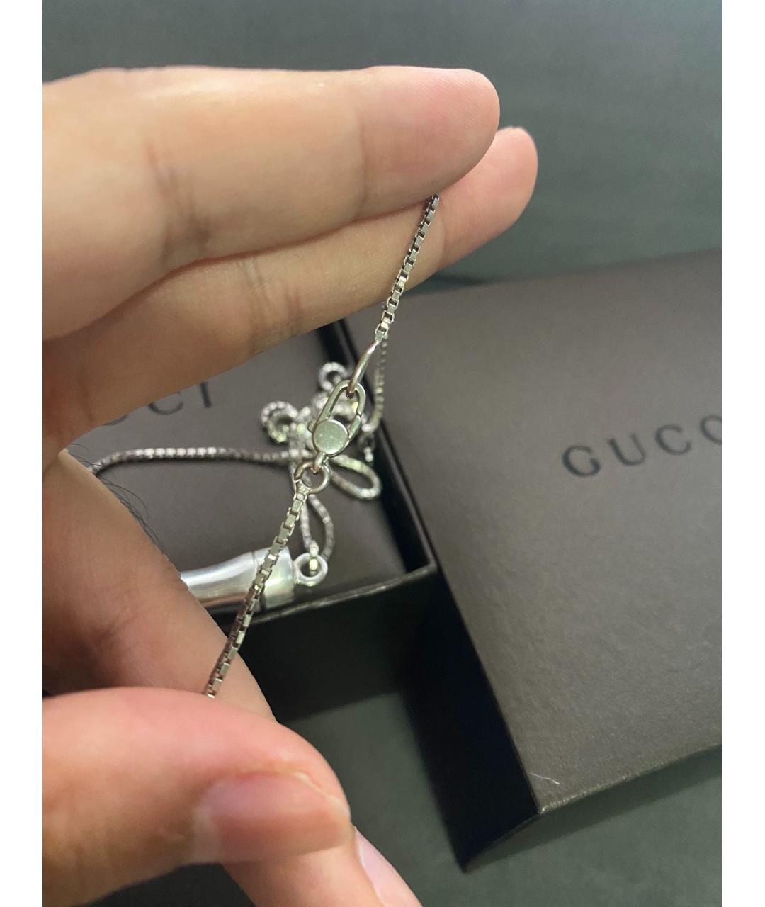 GUCCI Серебряная серебряная подвеска, фото 8