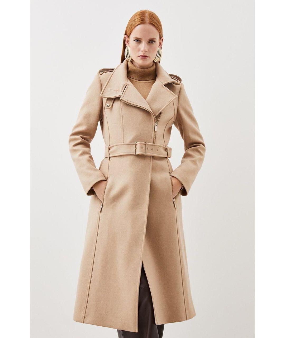'S MAX MARA Бежевое шерстяное пальто, фото 2