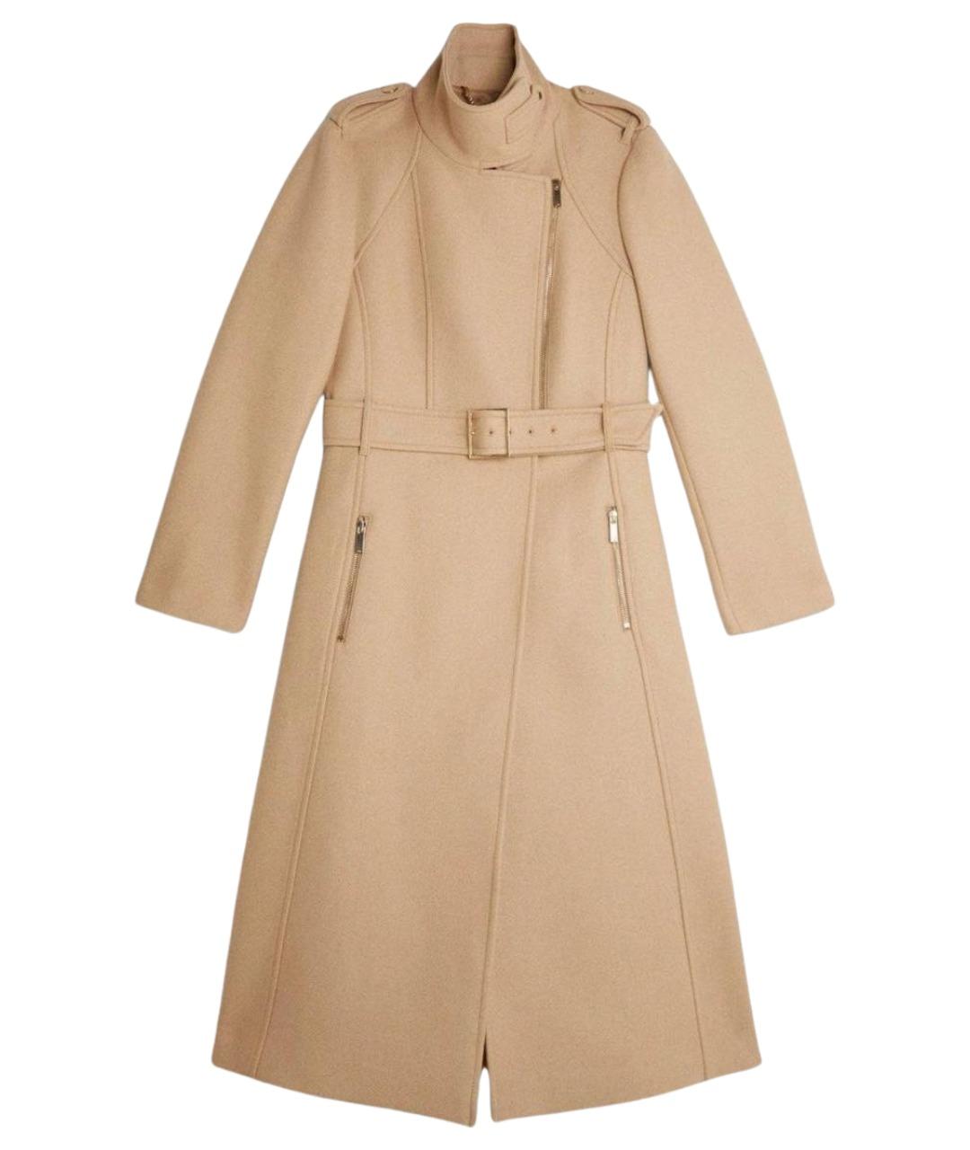 'S MAX MARA Бежевое шерстяное пальто, фото 1