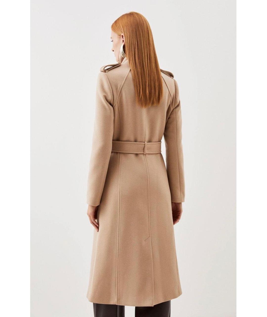 'S MAX MARA Бежевое шерстяное пальто, фото 4