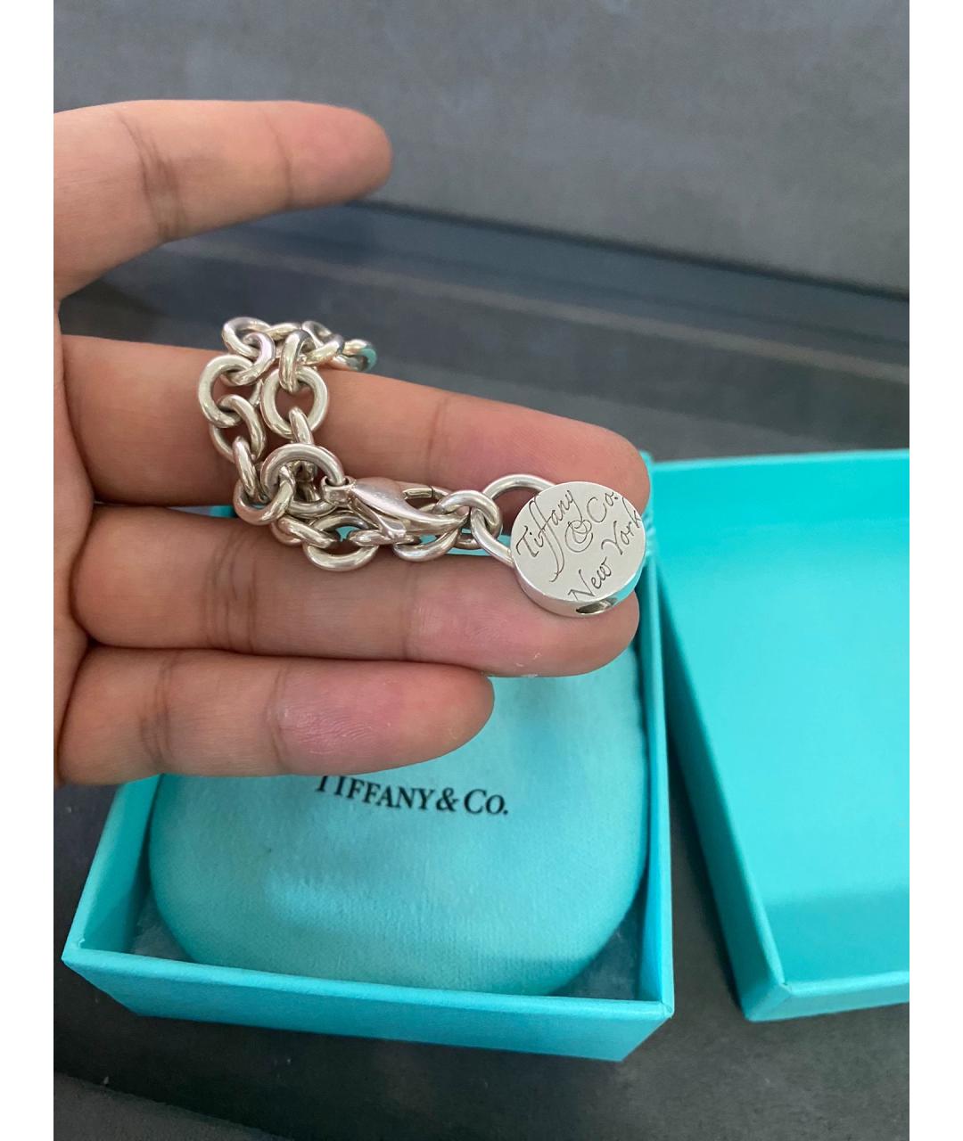 TIFFANY&CO Серебряный серебряный браслет, фото 6