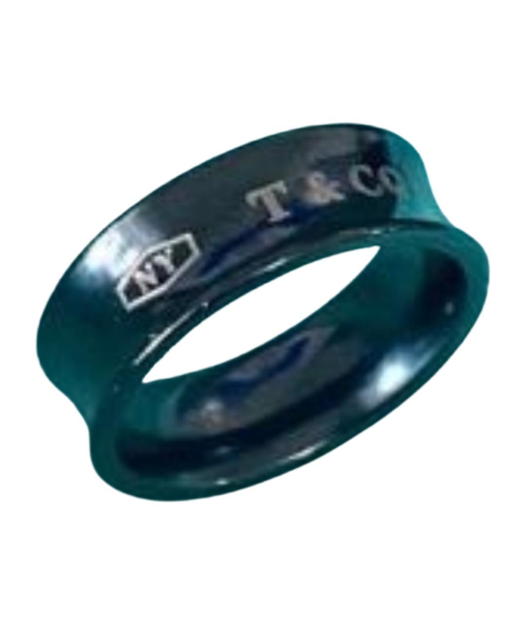 TIFFANY&CO Черное металлическое кольцо, фото 1