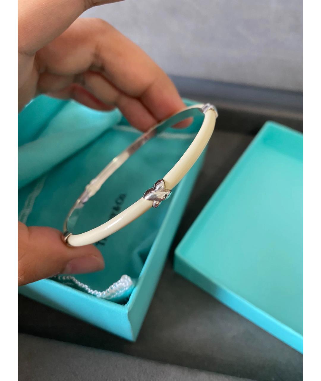 TIFFANY&CO Белый серебряный браслет, фото 9