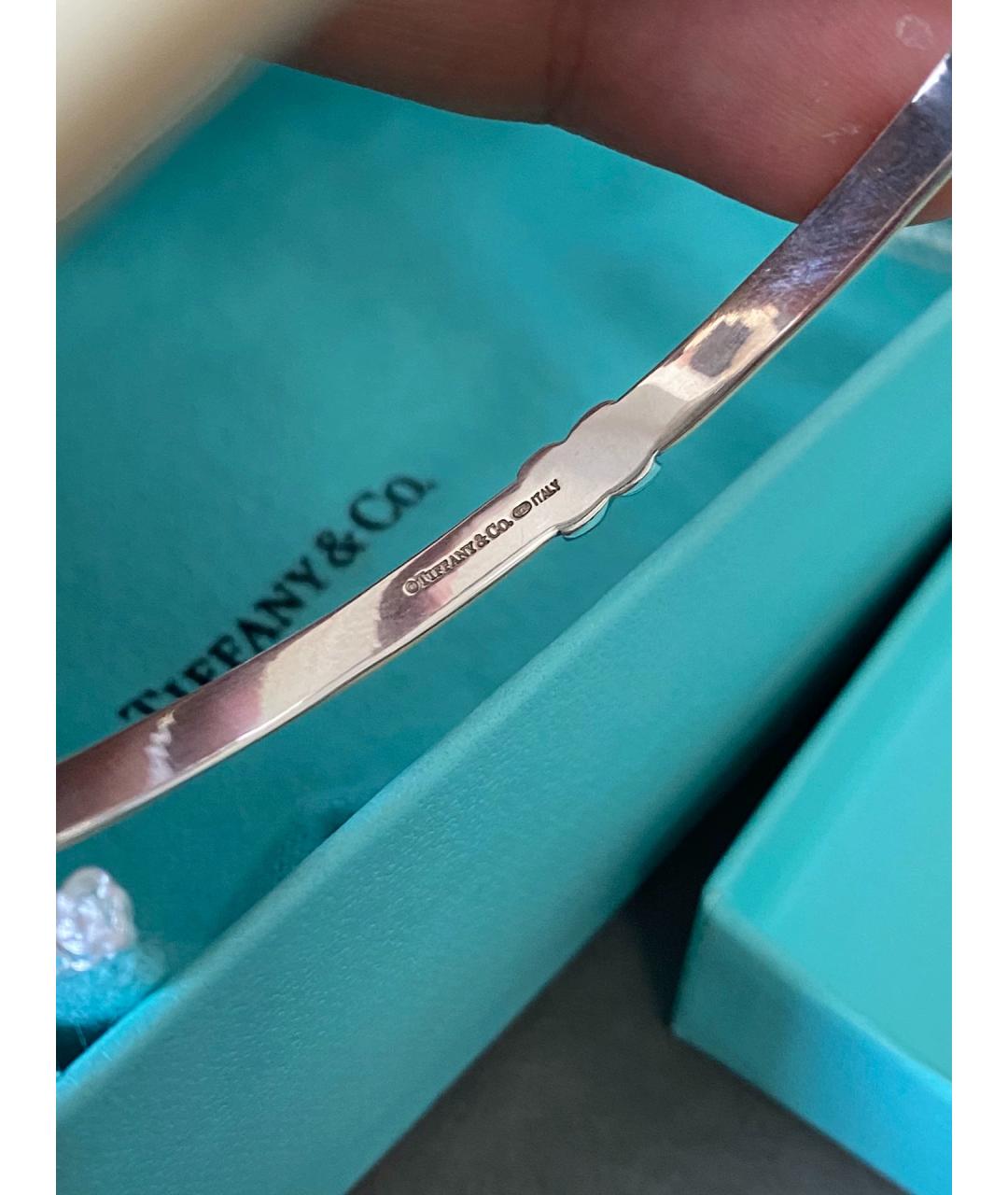 TIFFANY&CO Белый серебряный браслет, фото 8