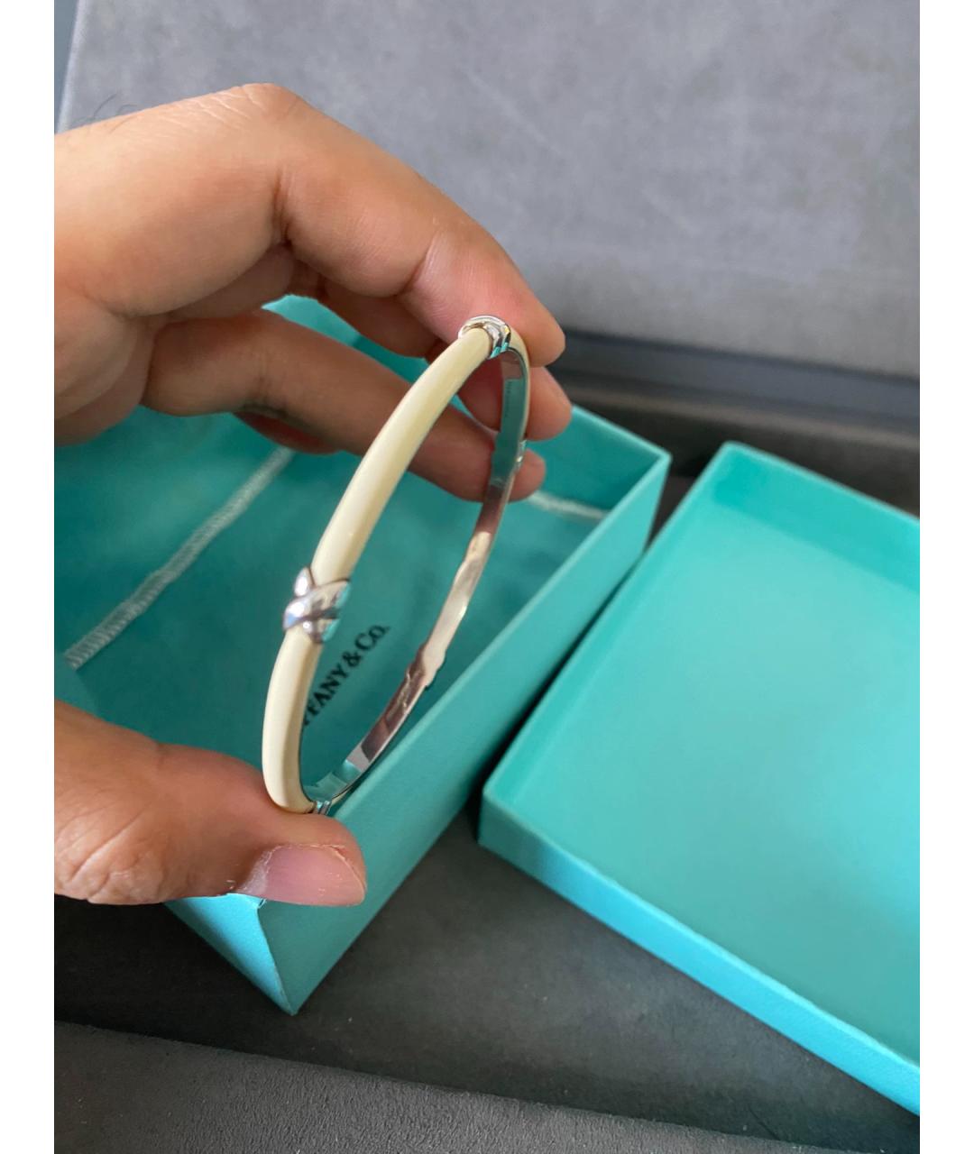 TIFFANY&CO Белый серебряный браслет, фото 5
