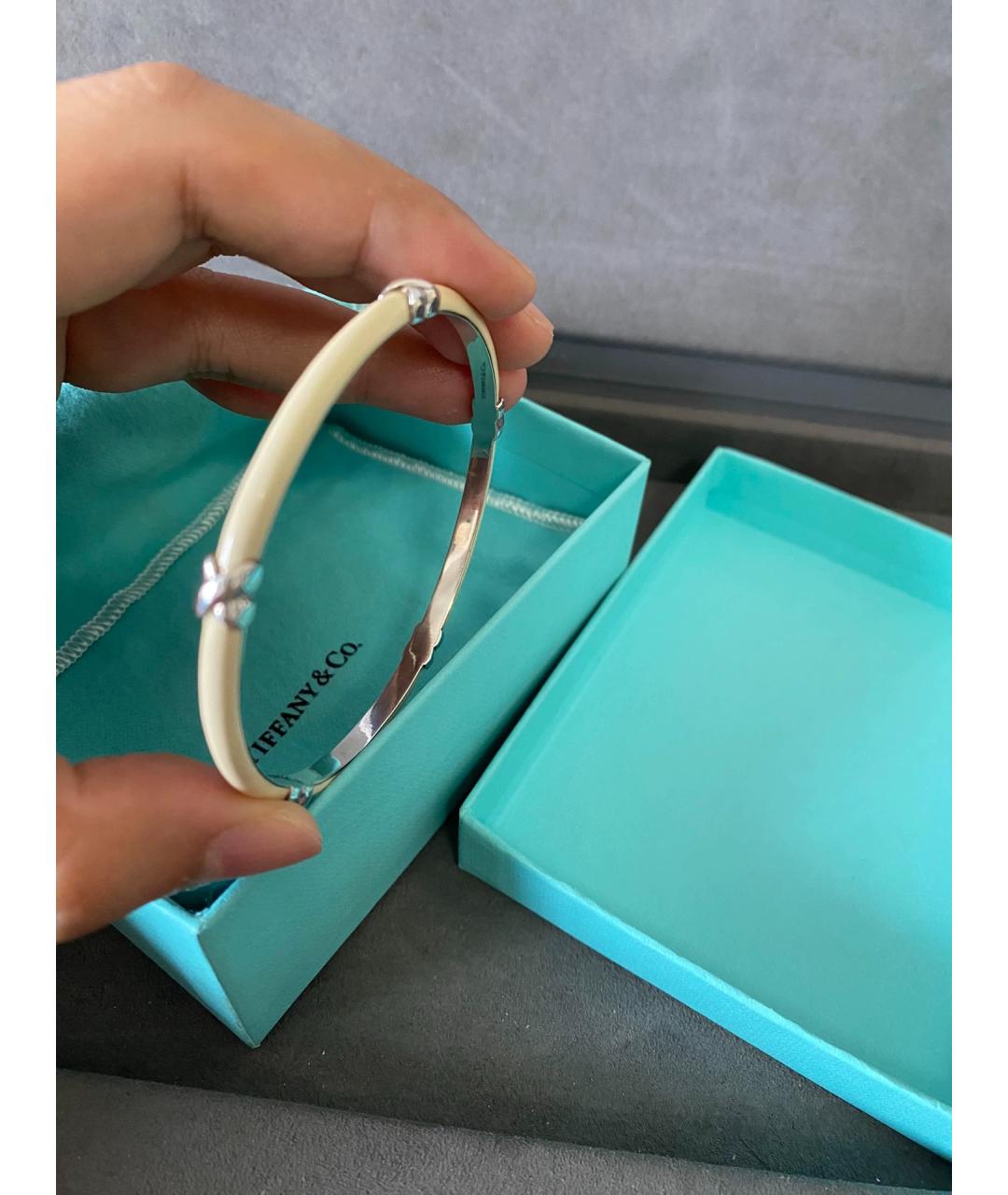 TIFFANY&CO Белый серебряный браслет, фото 7