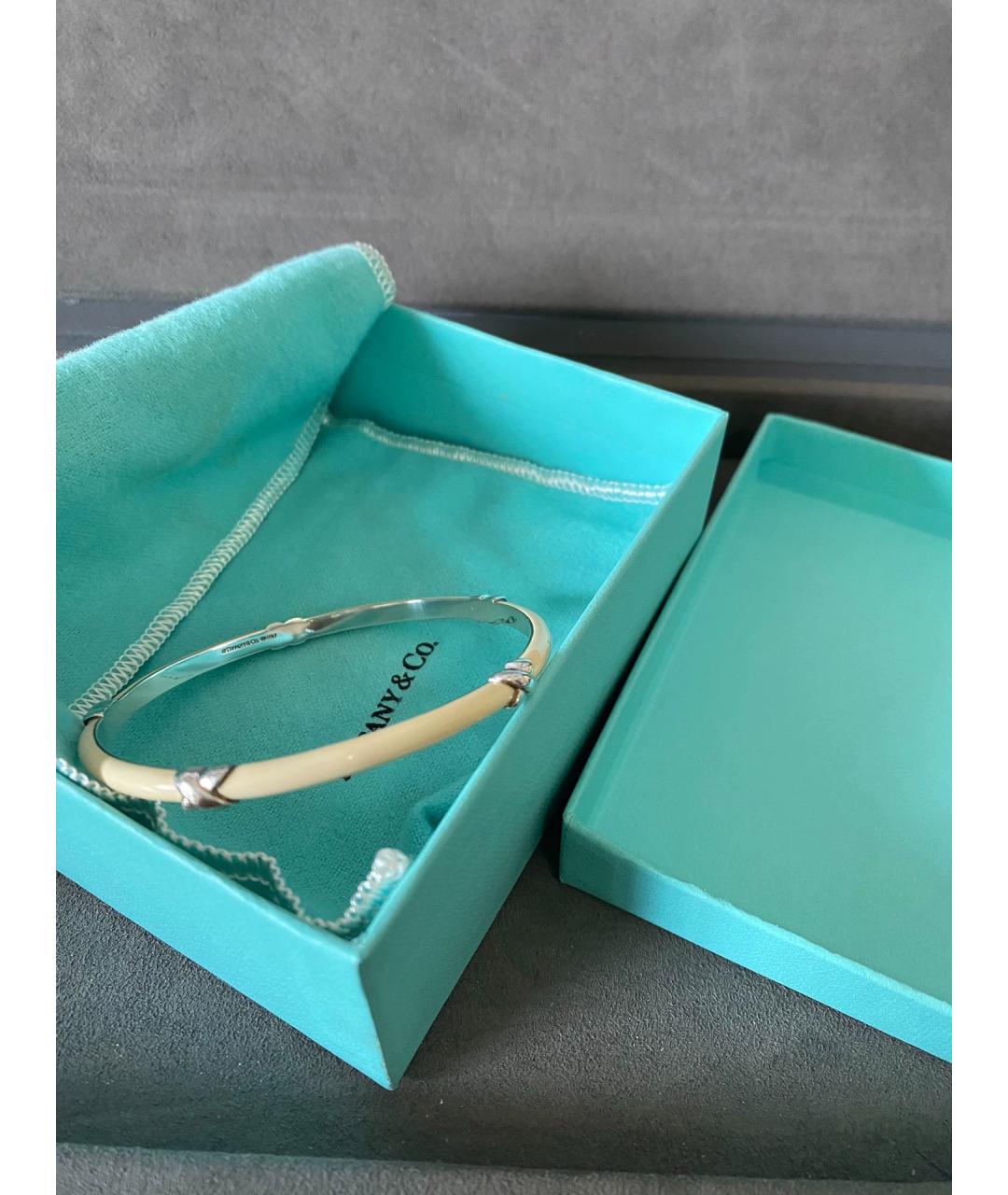 TIFFANY&CO Белый серебряный браслет, фото 10