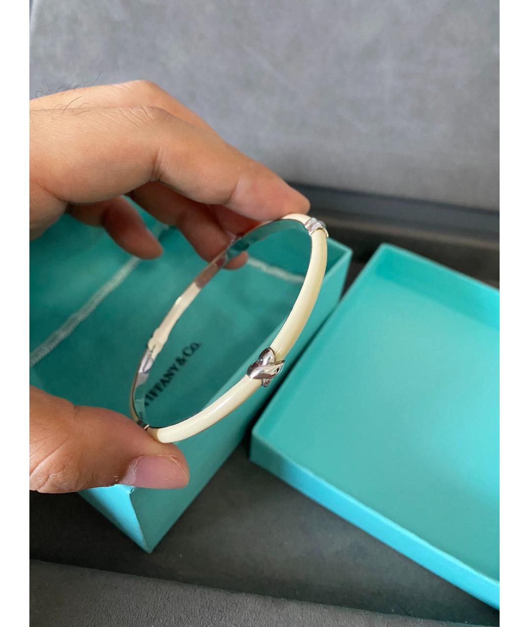 TIFFANY&CO Белый серебряный браслет, фото 4