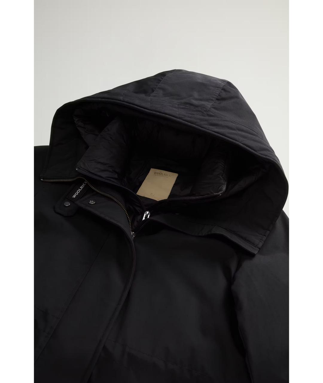 WOOLRICH Черная хлопковая парка, фото 6