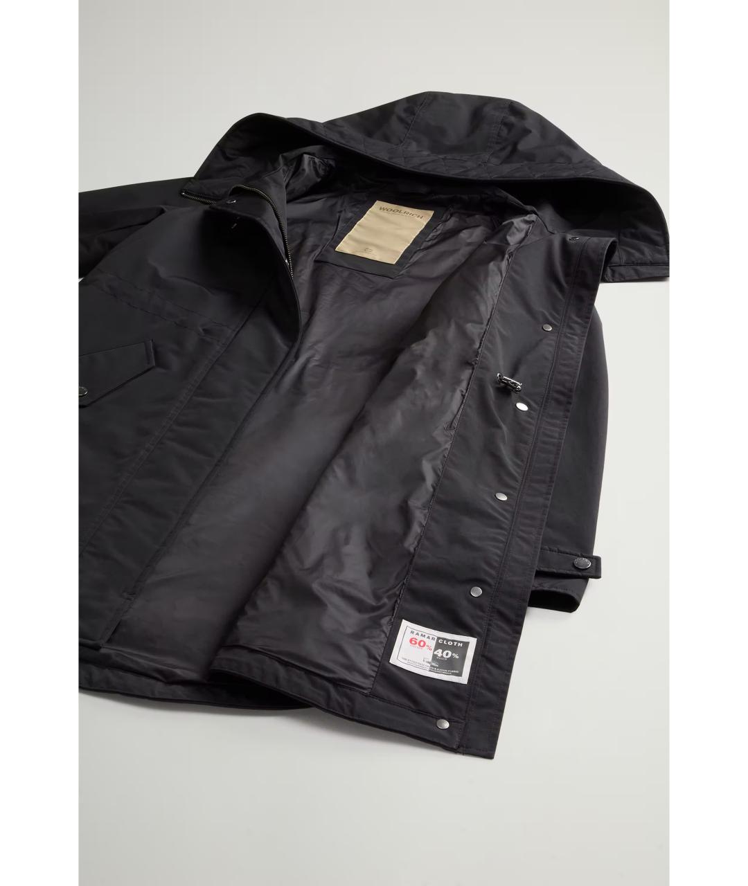 WOOLRICH Черная хлопковая парка, фото 9