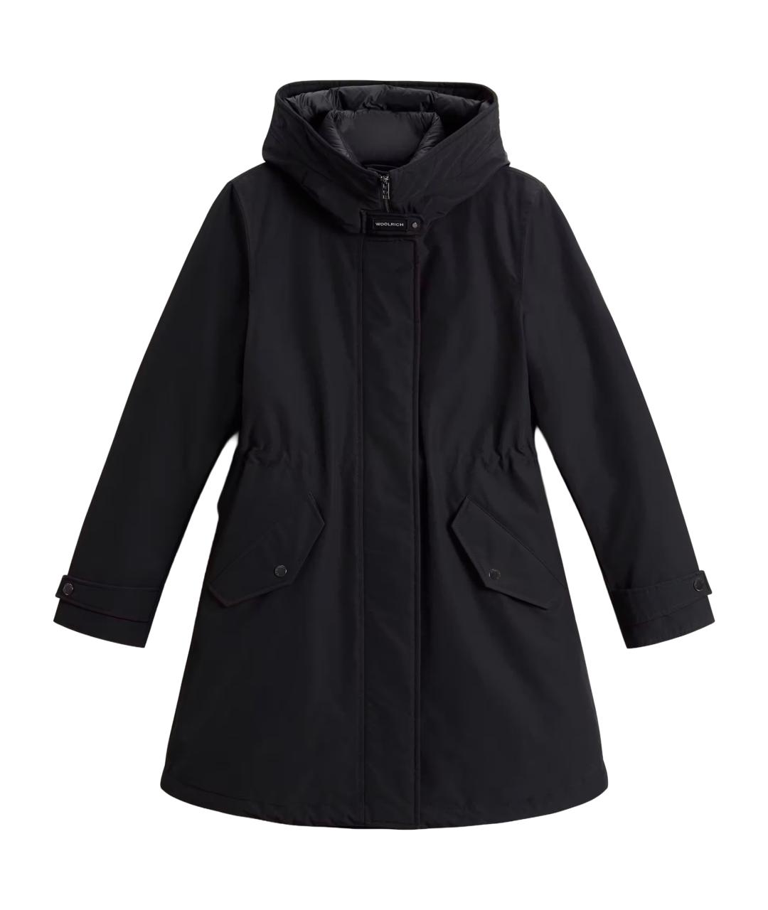 WOOLRICH Черная хлопковая парка, фото 1