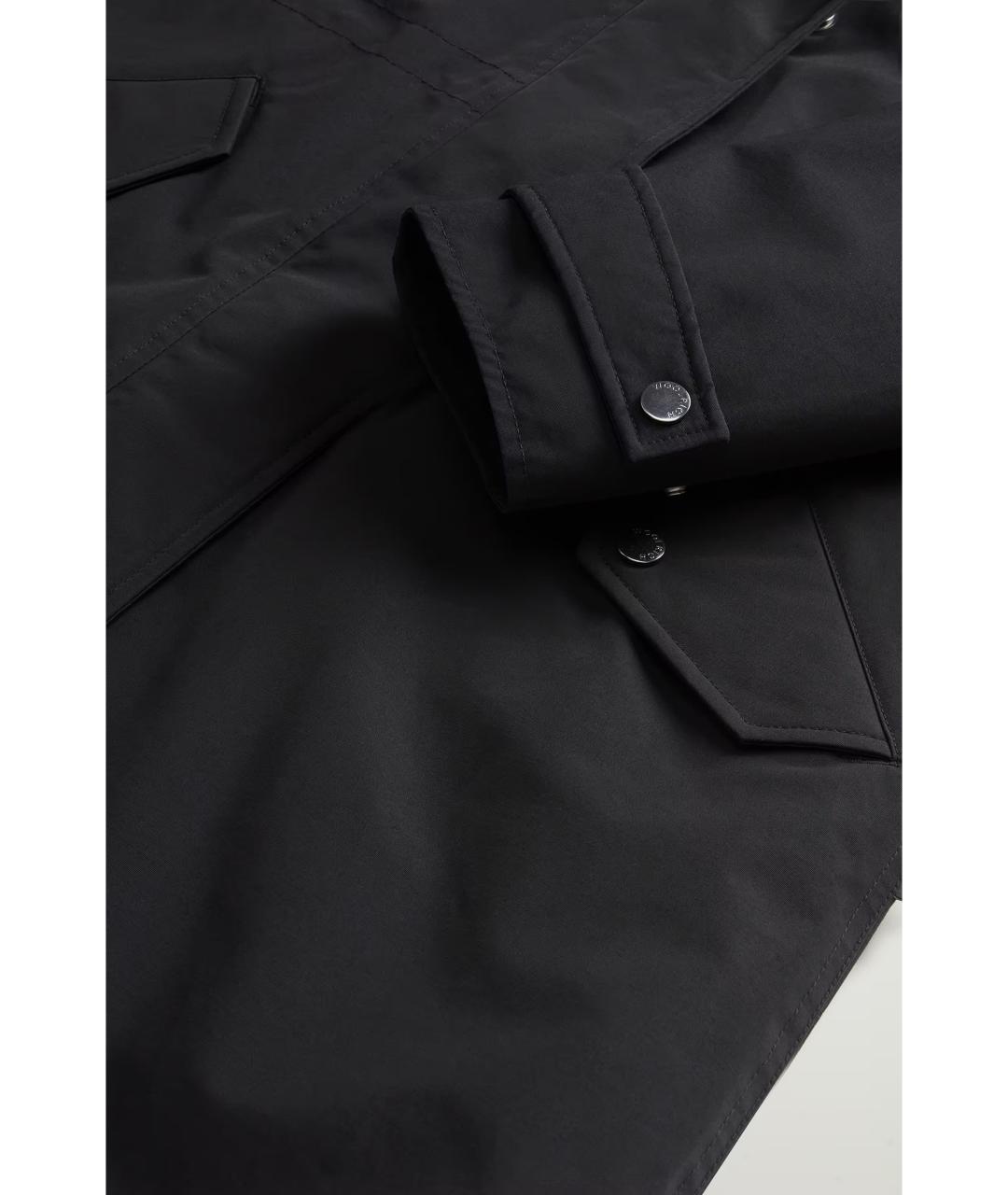 WOOLRICH Черная хлопковая парка, фото 7