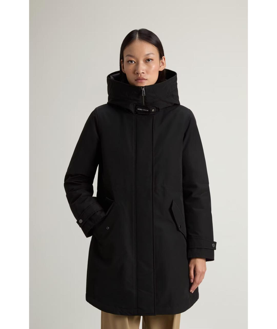 WOOLRICH Черная хлопковая парка, фото 3