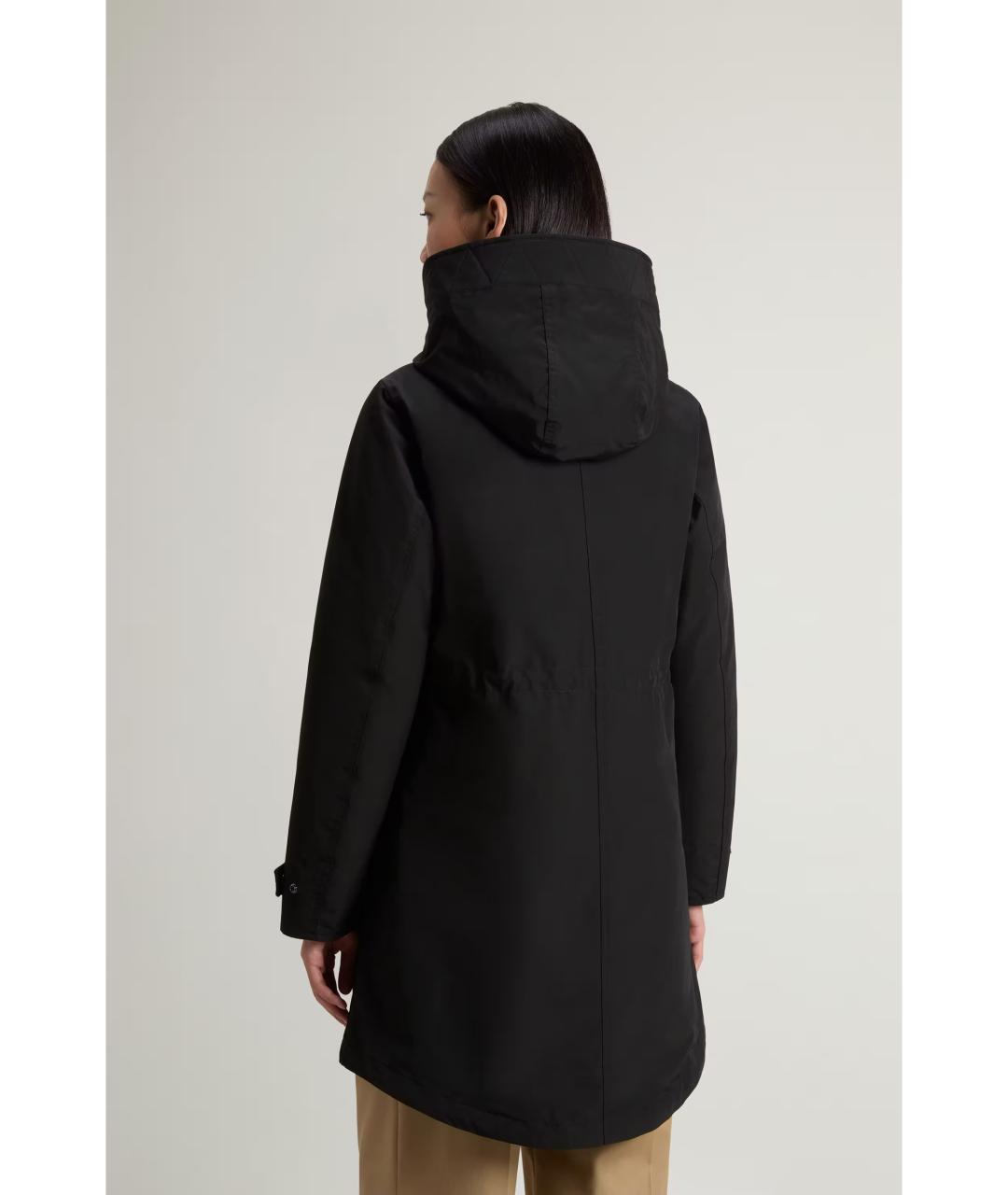 WOOLRICH Черная хлопковая парка, фото 4