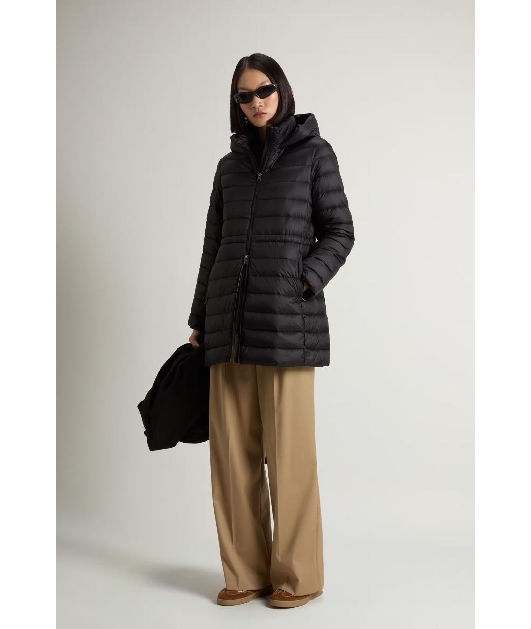 WOOLRICH Черная хлопковая парка, фото 5