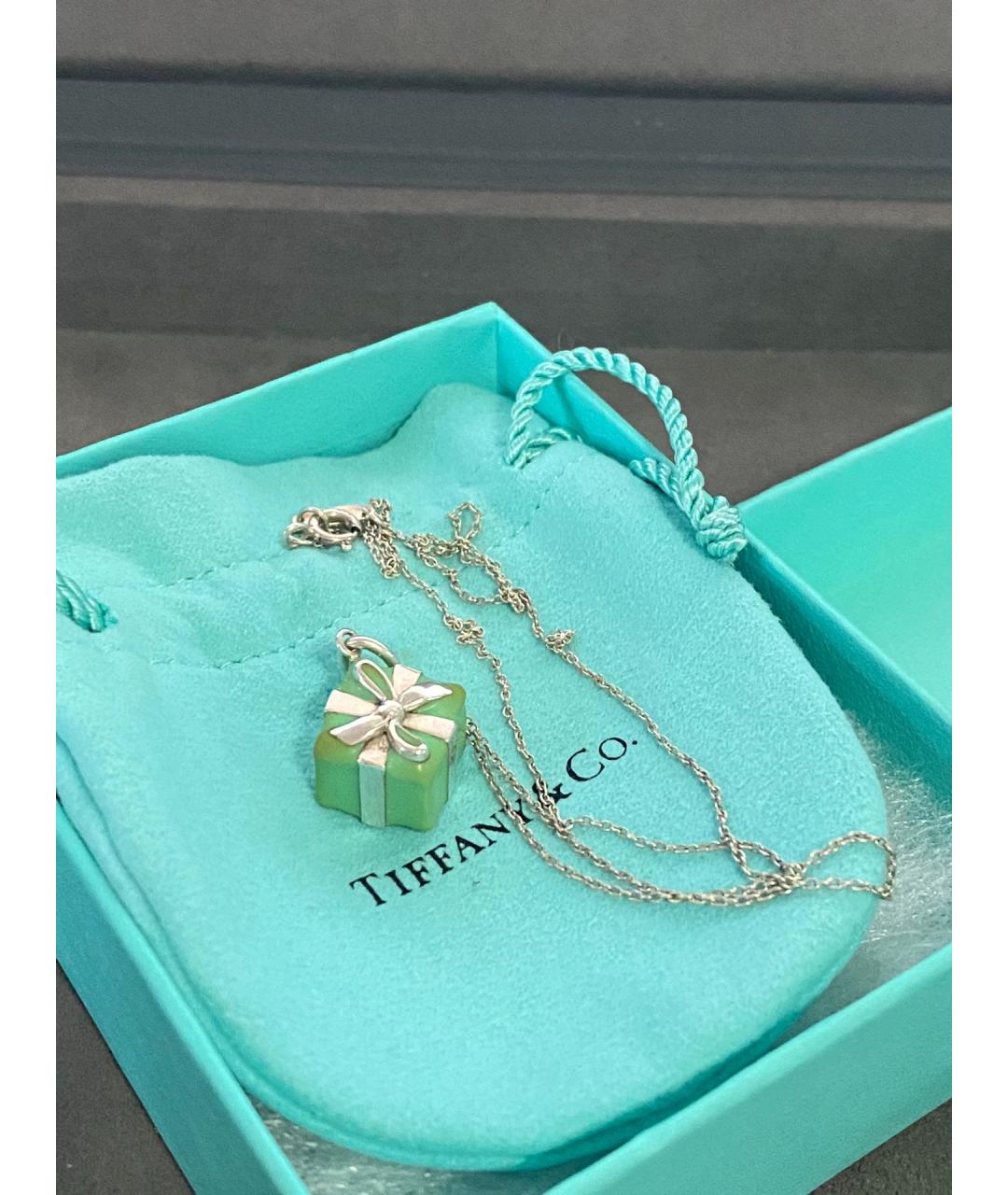 TIFFANY&CO Синяя серебряная цепочка, фото 10