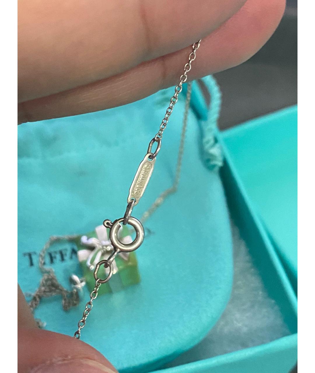 TIFFANY&CO Синяя серебряная цепочка, фото 8