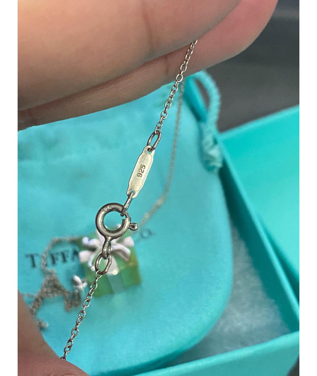 TIFFANY&CO Синяя серебряная цепочка, фото 9