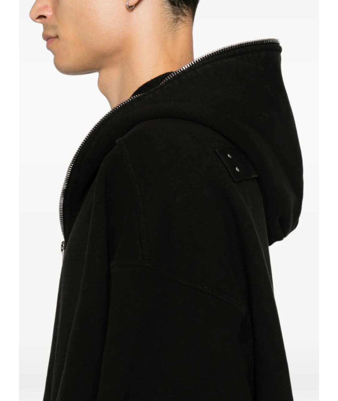 RICK OWENS DRKSHDW Черное хлопковое пальто, фото 5