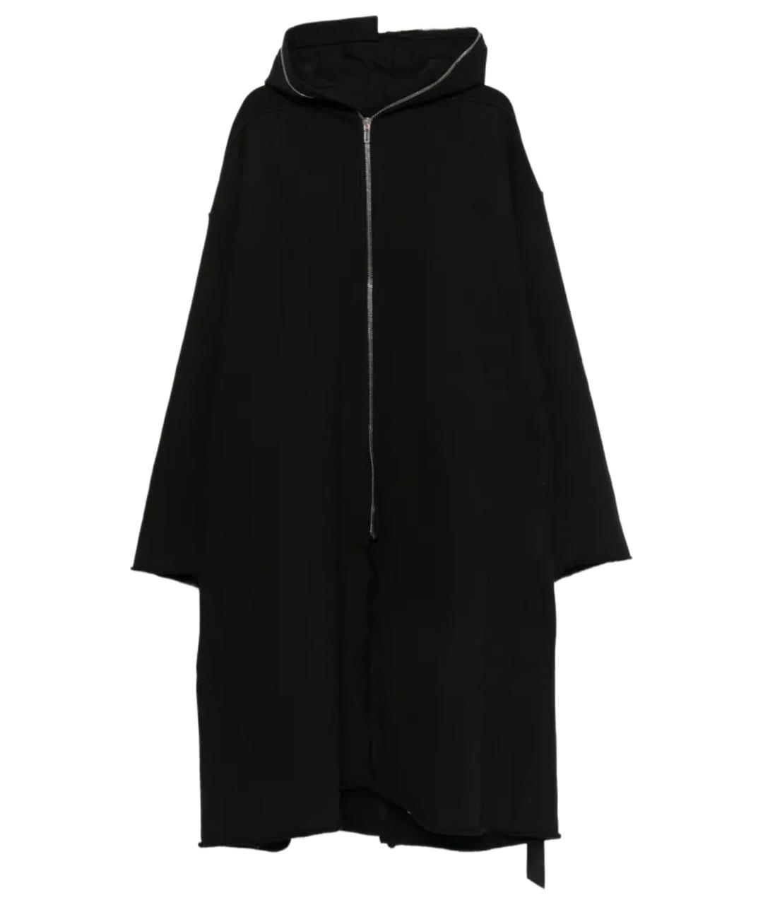 RICK OWENS DRKSHDW Черное хлопковое пальто, фото 1