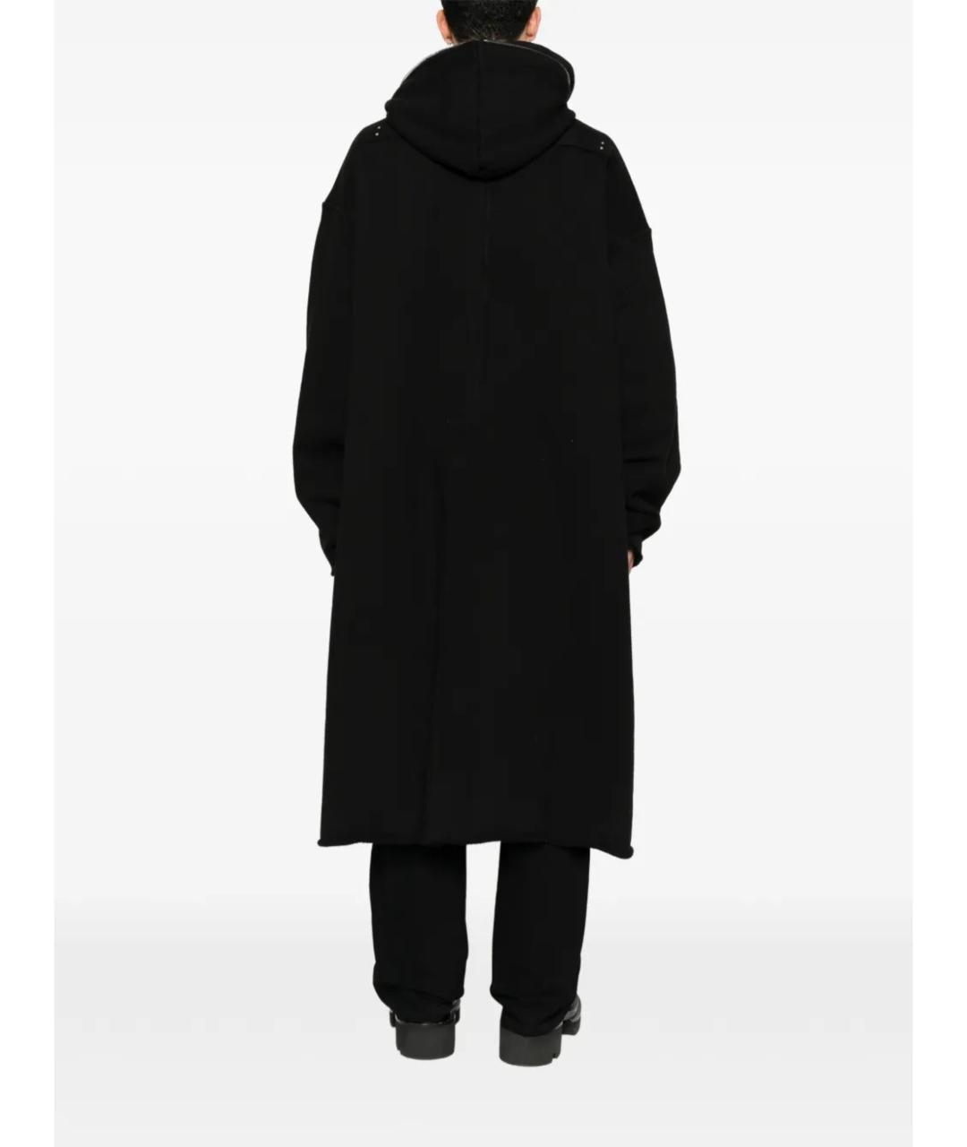 RICK OWENS DRKSHDW Черное хлопковое пальто, фото 4