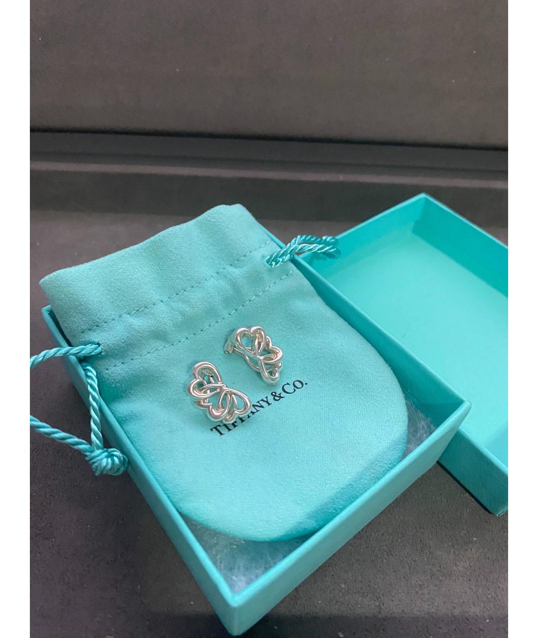 TIFFANY&CO Серебряные серебряные серьги, фото 2