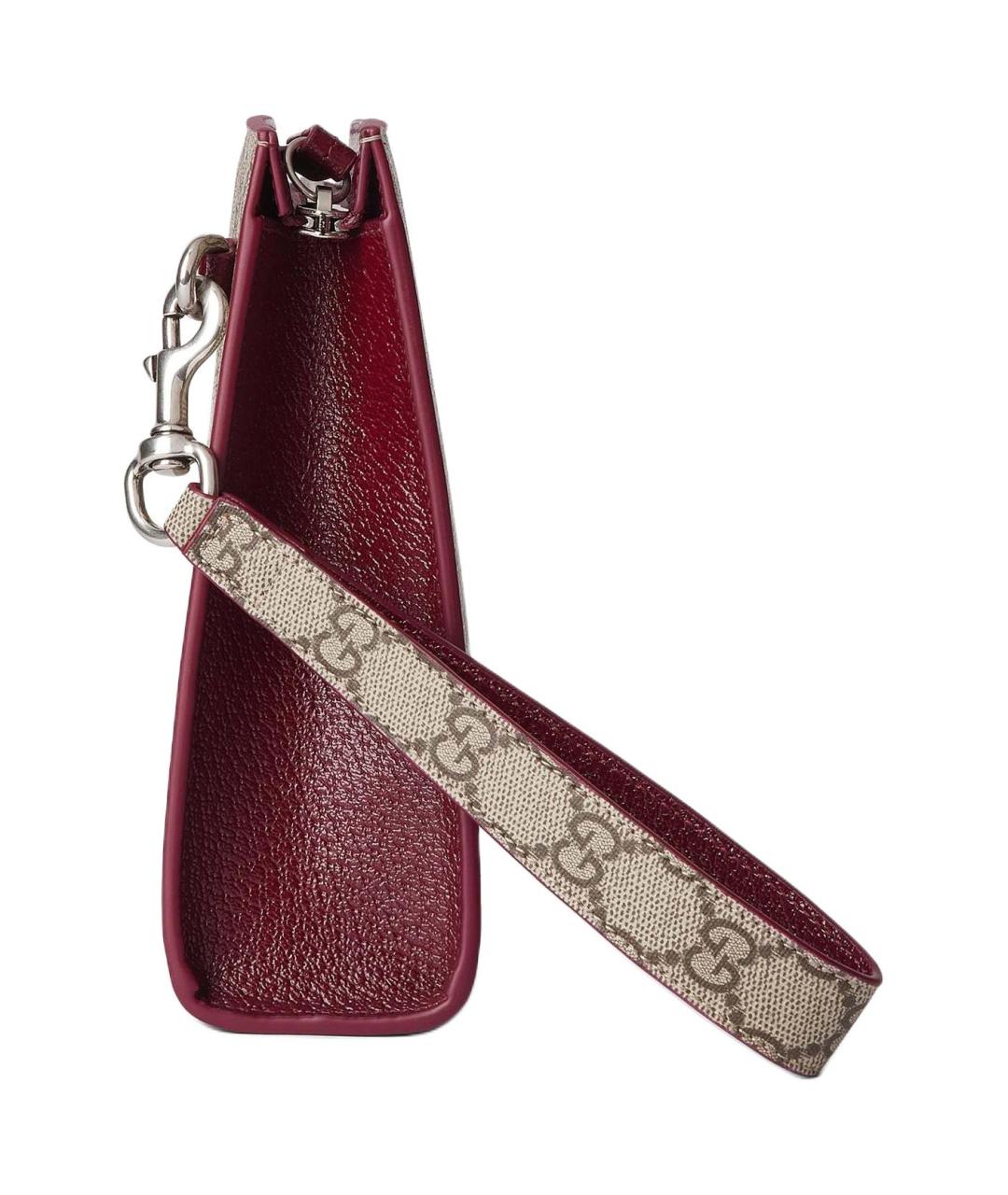 GUCCI Бежевая папка для документов из канвы, фото 4
