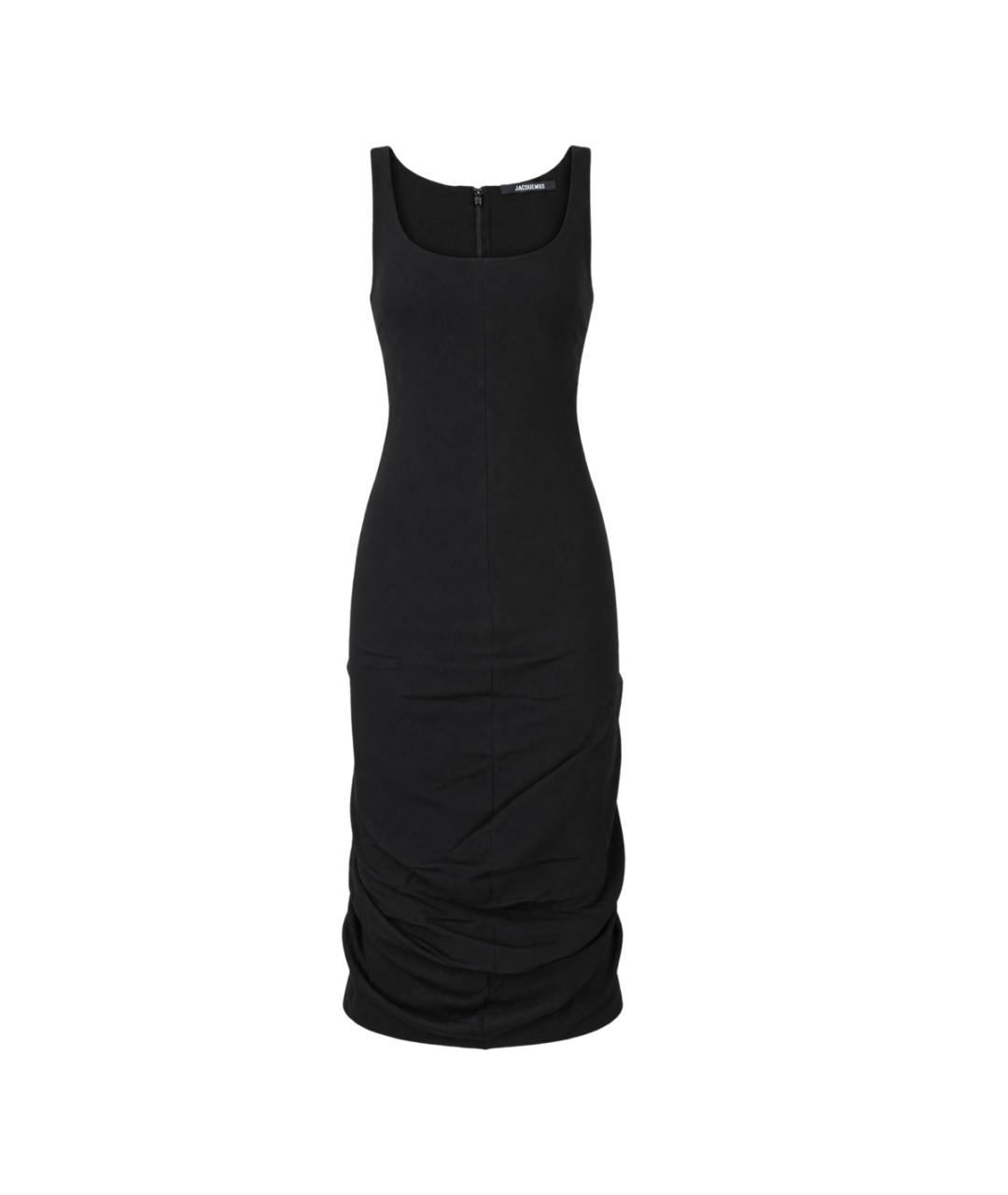 JACQUEMUS Черное вискозное платье, фото 1