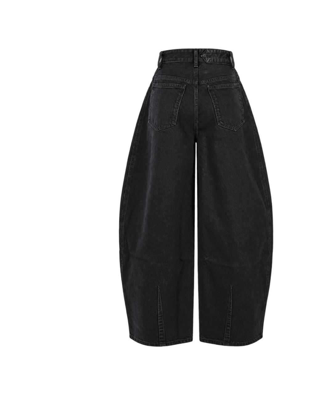 JACQUEMUS Черные хлопковые прямые джинсы, фото 2