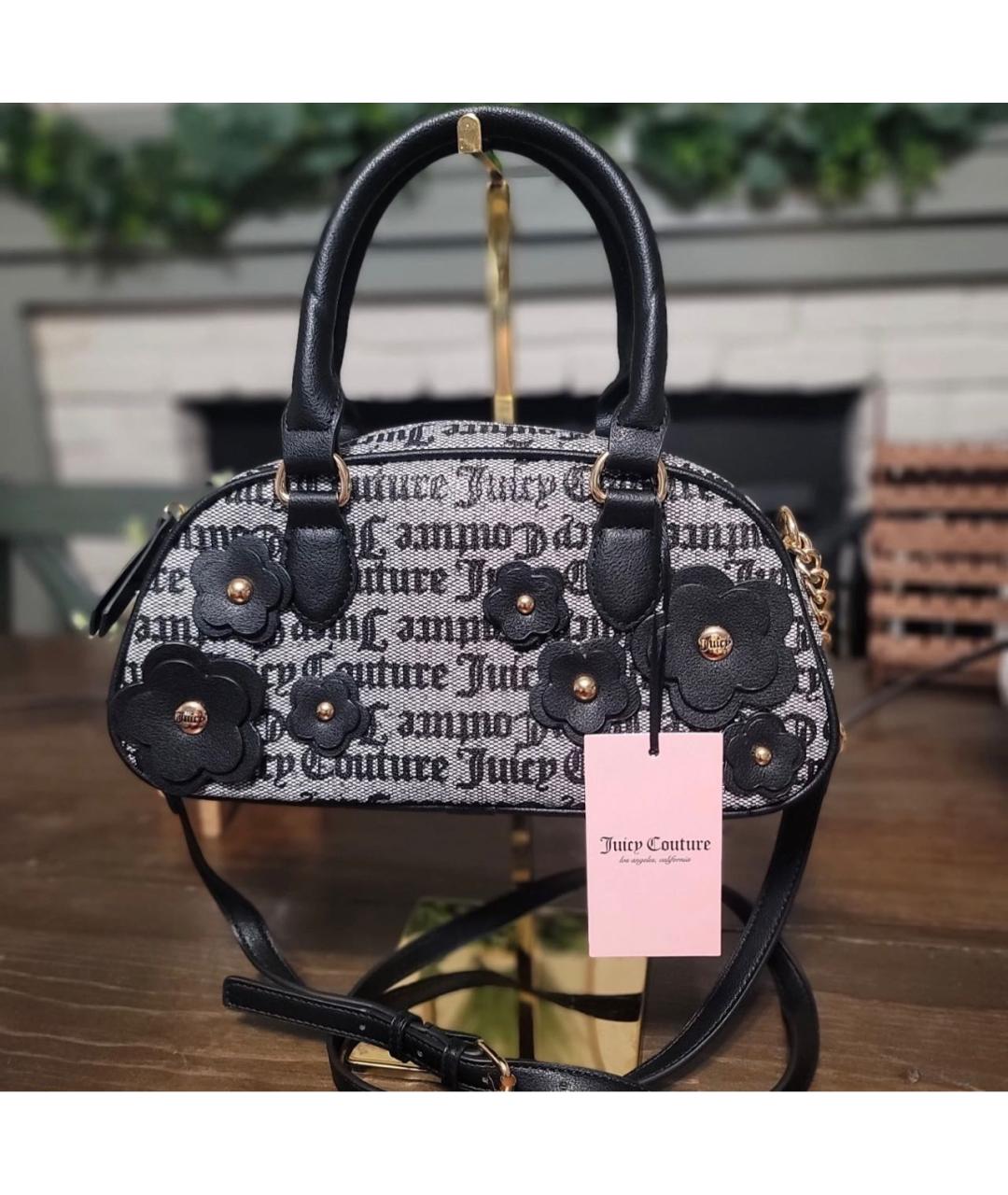 JUICY COUTURE Черная сумка с короткими ручками, фото 6