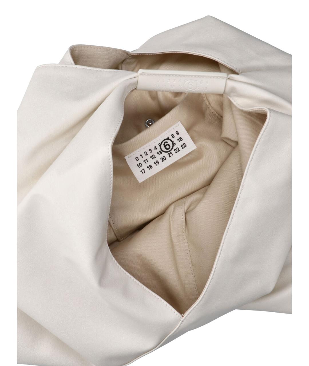 MM6 MAISON MARGIELA Белая сумка тоут из искусственной кожи, фото 4