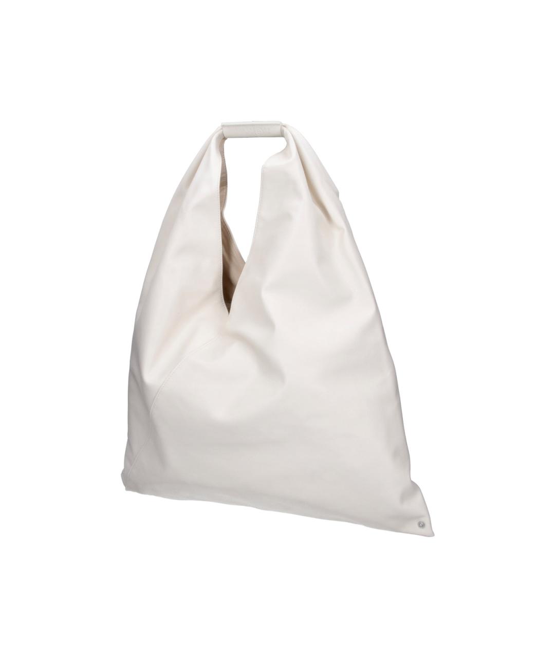 MM6 MAISON MARGIELA Белая сумка тоут из искусственной кожи, фото 2