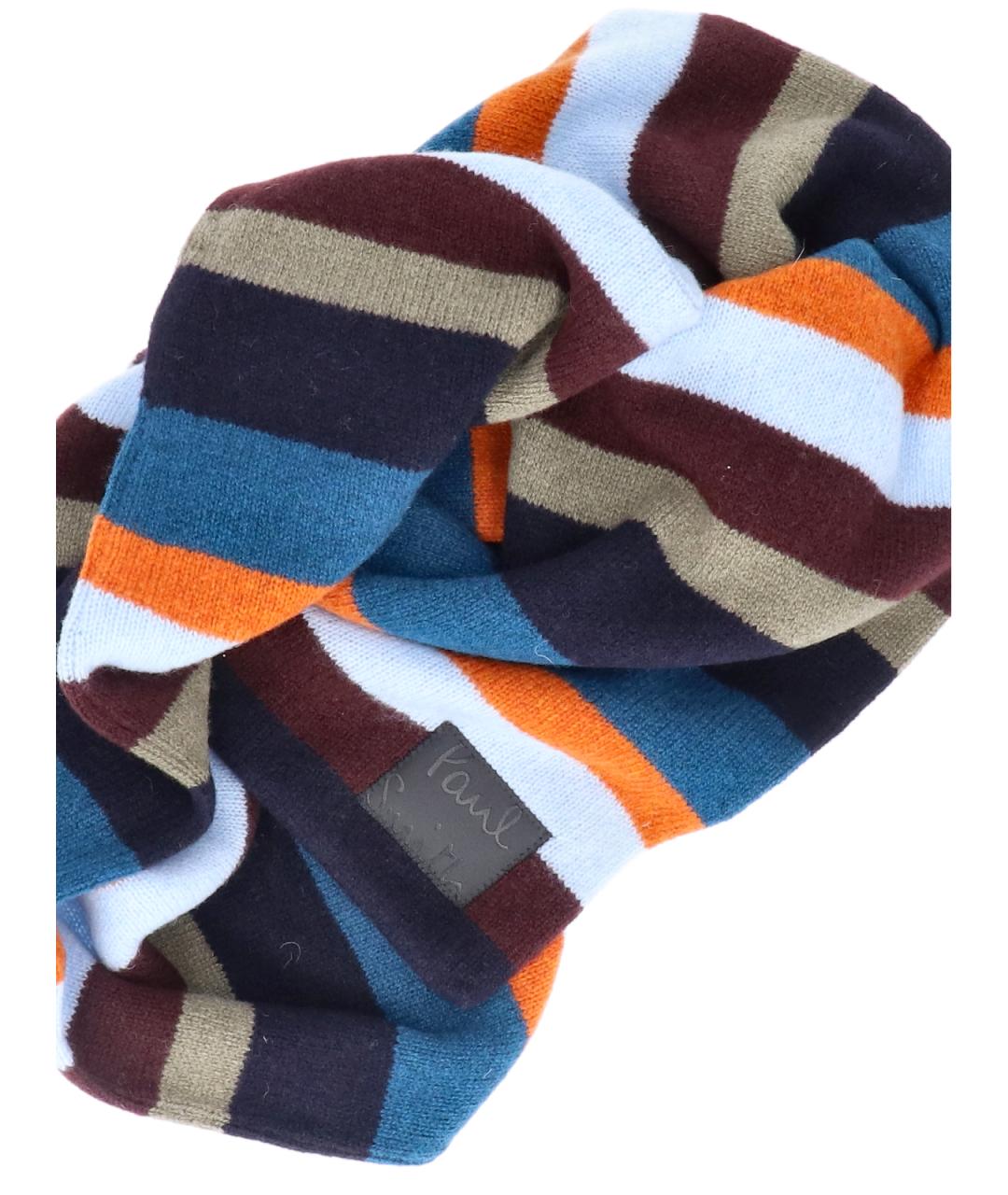 PAUL SMITH Мульти шерстяной шарф, фото 3
