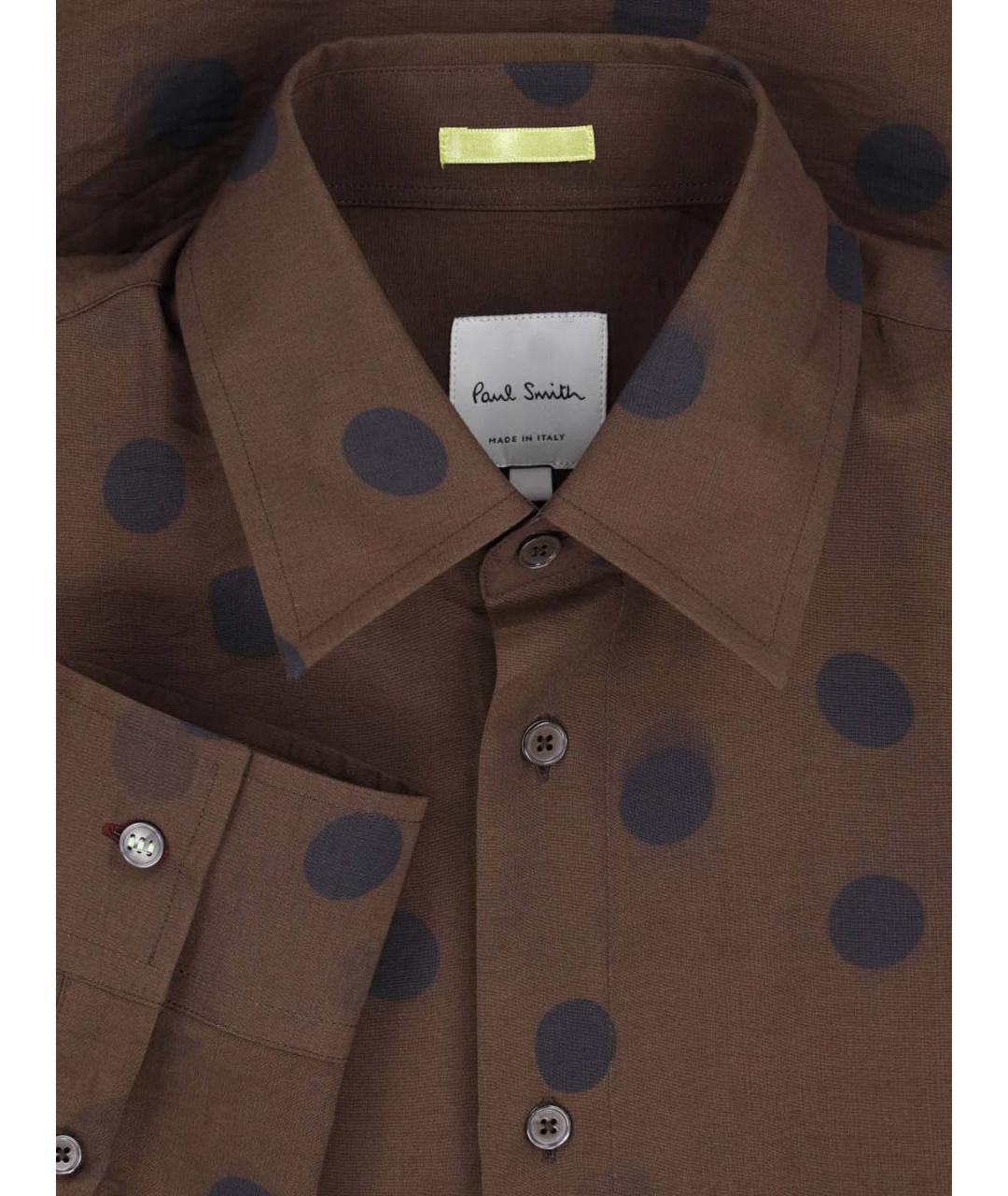 PAUL SMITH Коричневая кэжуал рубашка, фото 3